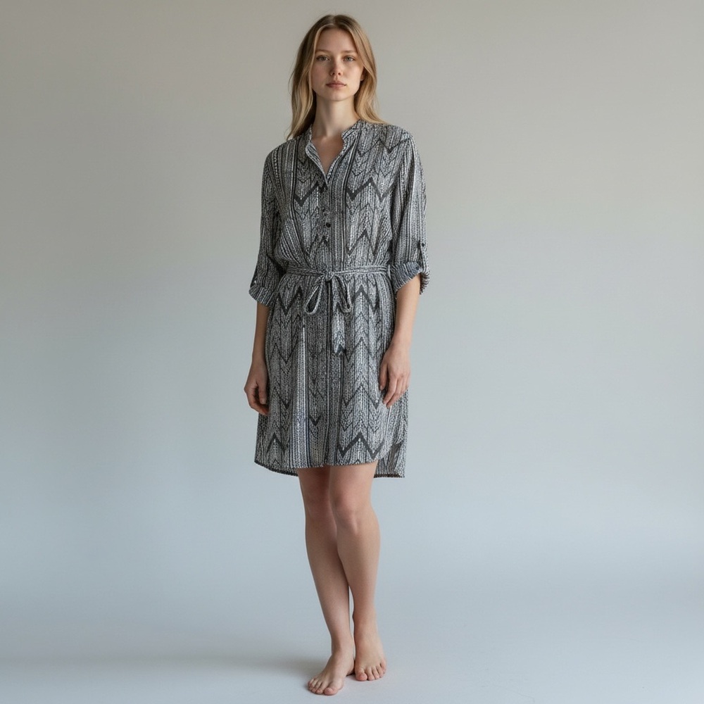 DR2 Stretch Waist Mini Dress with Pockets